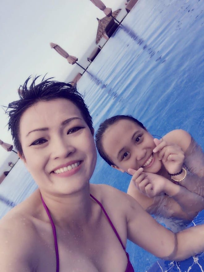 13 tuổi, bé Gà đã có chiều cao ngang với mẹ Phương Thanh. Nữ ca sĩ cũng thường xuyên gọi 