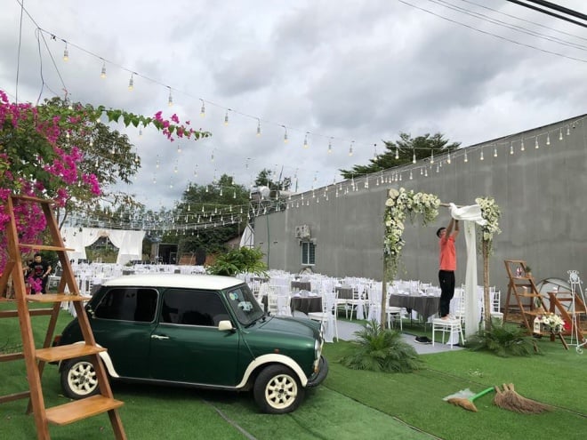 Không gian tiệc cưới của Đinh Tiến Đạt và Thụy Vy được hé lộ    