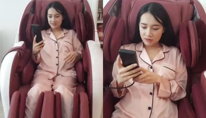 Cô vướng nghi án 'cưới chạy bầu' khi xuất hiện với thân hình tăng cân nhanh cùng chiếc bụng lớn.