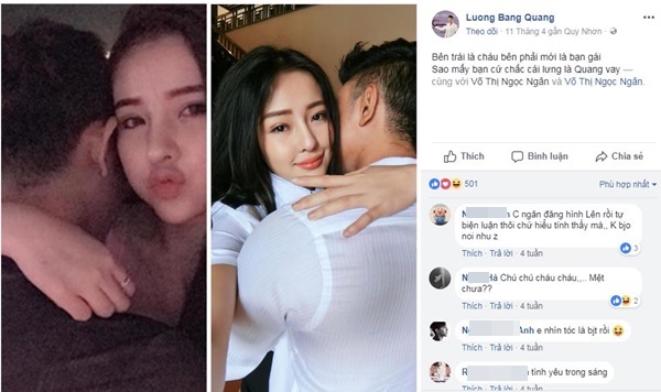 Dòng trạng thái công khai mối quan hệ yêu đương của cả 2.