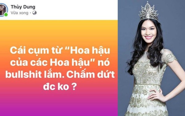 Á hậu Thùy Dung bị cho là 