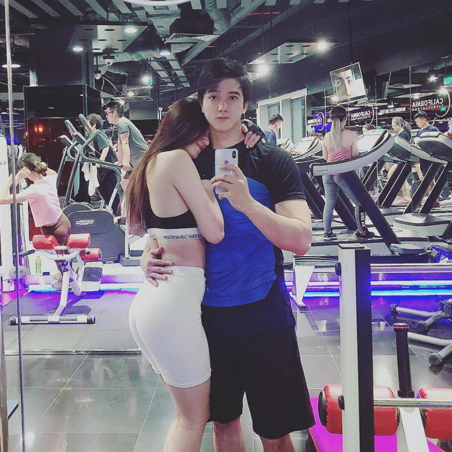 Khánh My và Tiến Vũ biến phòng tập gym thành “thiên đường tình yêu”    