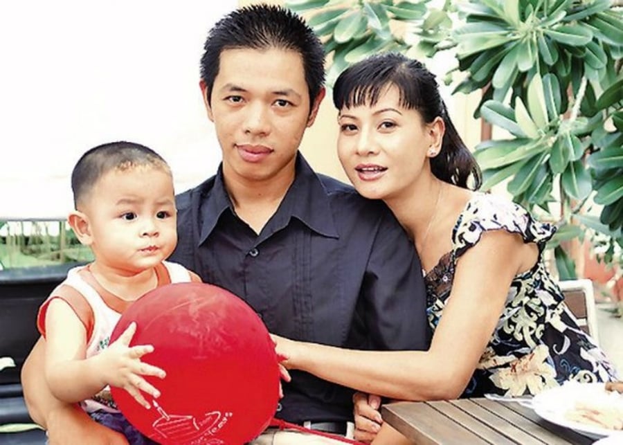 Cát Phượng - Thái Hòa thời còn mặn nồng bên nhau.