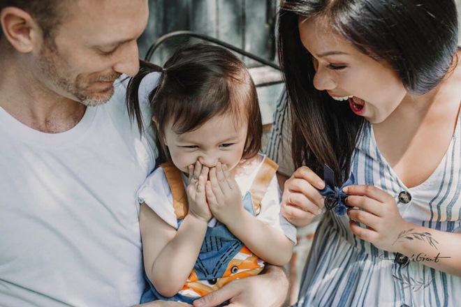 Vợ chồng Phương Vy muốn có thêm nhiều con.    