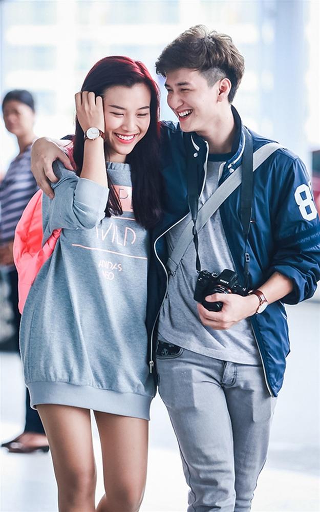 Hoàng Oanh và Huỳnh Anh lúc còn mặn nồng.     