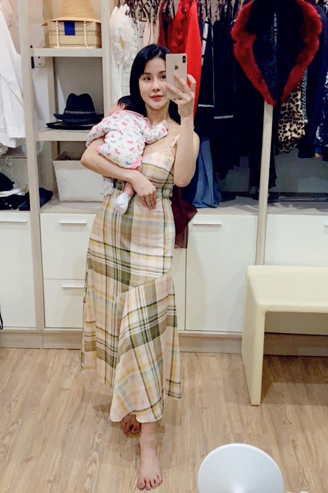 Khoảnh khắc đời thường của Diệp Lâm Anh và con gái được cô chia sẻ cách đây không lâu.