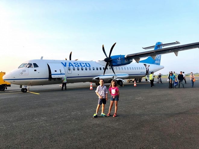 Lần đầu đến Rạch Giá, Tôm - Tép nôn nao dậy từ 3h rưỡi sáng để chuẩn bị.