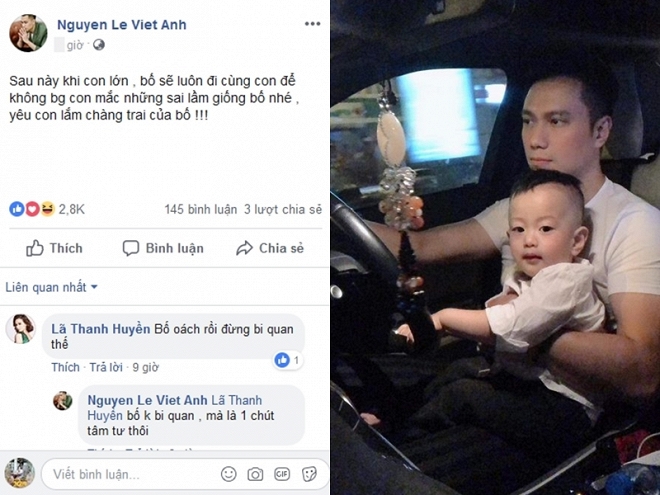 Việt Anh đăng dòng tâm sự khiến cư dân mạng lại nghi hôn nhân của anh trục trặc    