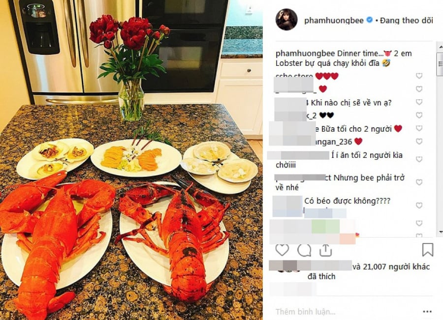 Phạm Hương chia sẻ về bữa tối lãng mạn sau khi xác nhận đính hôn.    