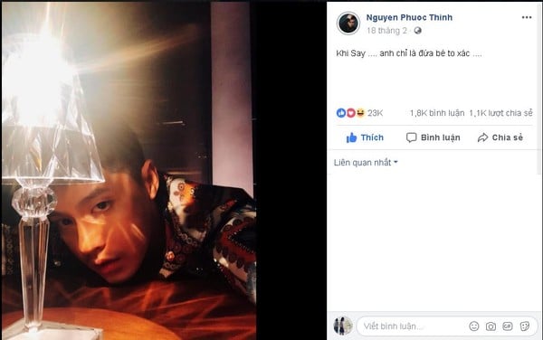 Noo Phước Thịnh tự nhận mình là đứa trẻ to xác khi say.