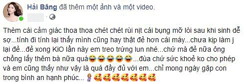 Ca sĩ Hải Băng tự nhận mình đẻ hơn cái máy, sau sinh lần ba sẽ… treo trứng.    