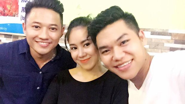 Lê Phương từng chia sẻ ảnh chụp chung cùng Quý Bình và Trung Kiên.  