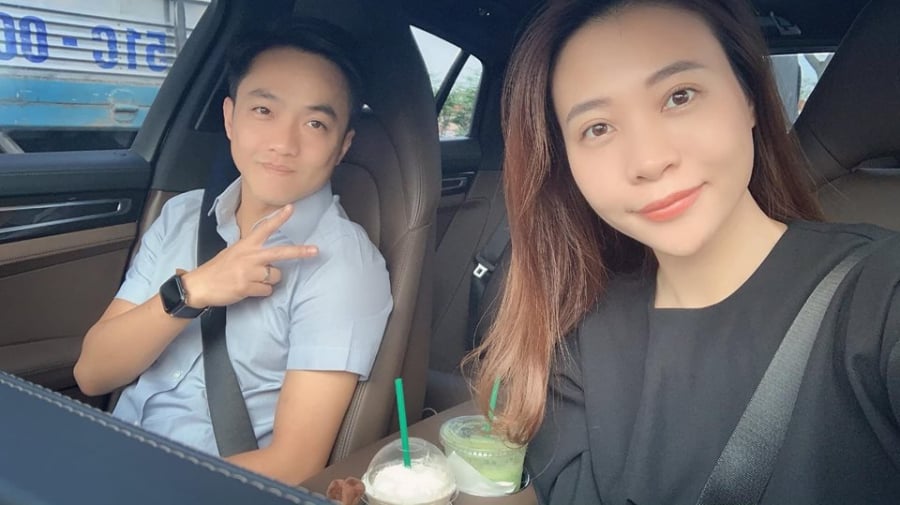 Cường Đô La hạnh phúc bên Đàm Thu Trang ngày cuối tuần.