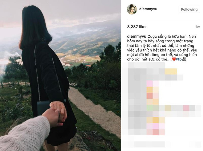 Từng có nhiều khoảnh khắc úp mở hình ảnh bạn trai trên instagram.    