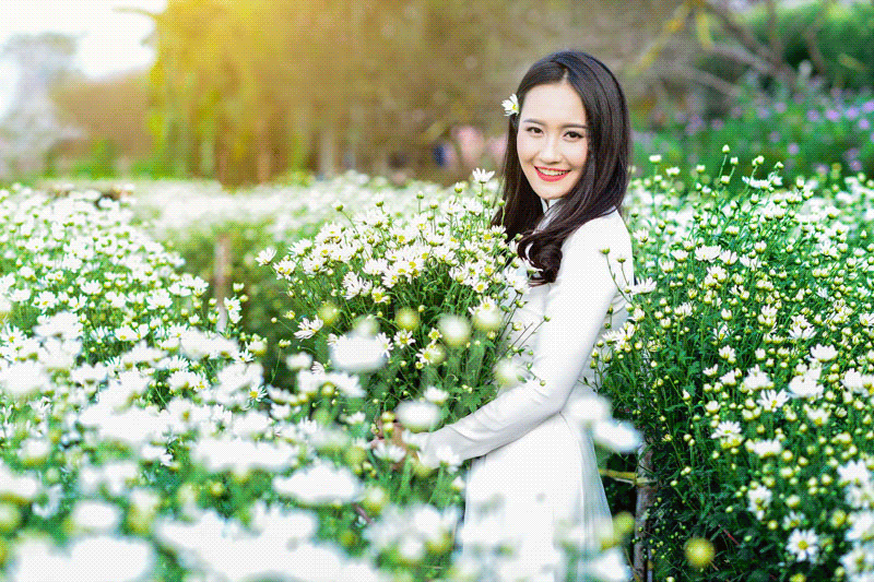Muốn chụp ảnh đẹp với cúc họa mi thì các nàng đừng bỏ qua những cách tạo dáng đẹp chất ngất này nhé