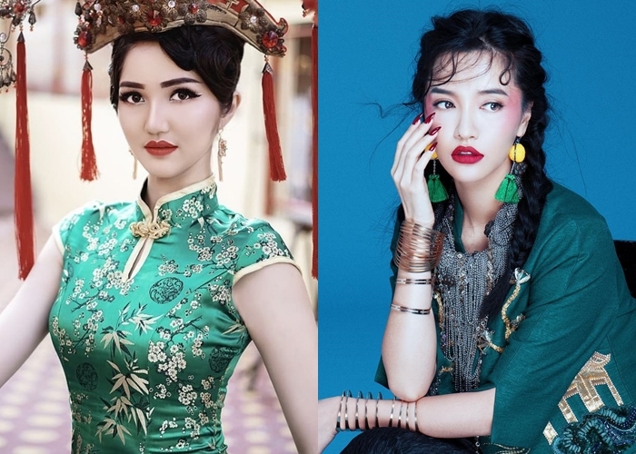 cả hai đều sở hữu gương mặt thon gọn, đôi mắt to tròn, bờ môi dày quyến rũ.