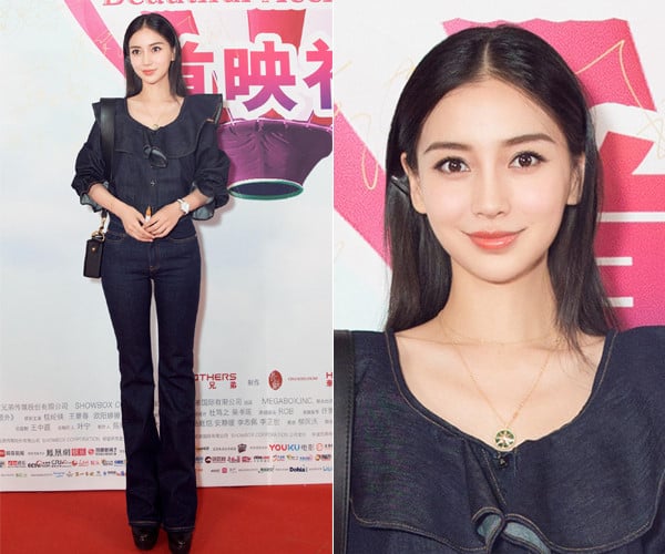 Diện mạo ngoài đời của Angelababy bị nhận xét kém lung linh cũng vì quá gầy.