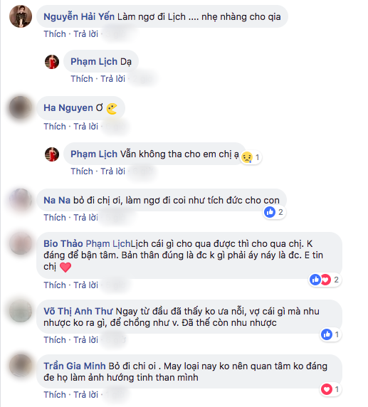 Bạn bè khuyên Phạm Lịch hãy bỏ qua chuyện này.