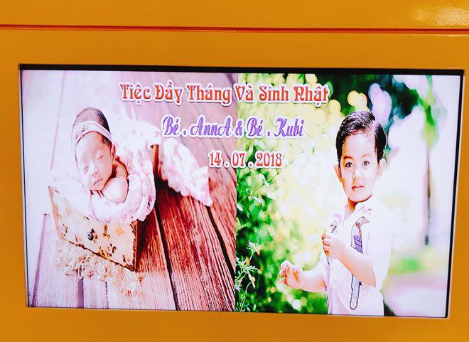 Anh trai Kubi cũng được tổ chức sinh nhật vào cùng ngày em gái Anna đầy tháng.