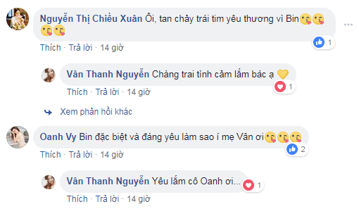 Nhiều nghệ sĩ bày tỏ sự yêu mến đối với cậu bé.