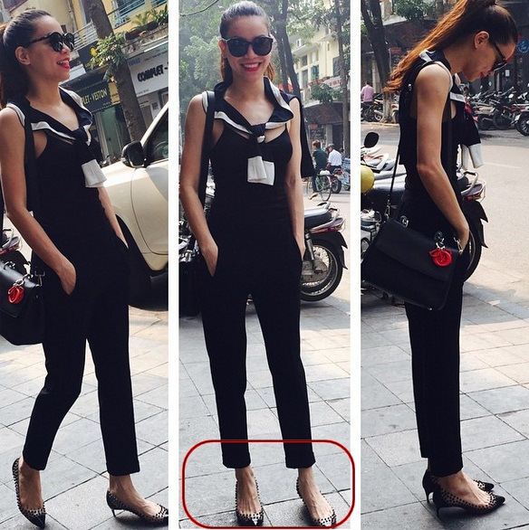 Đôi bàn chân đặc trưng của Hà Hồ.