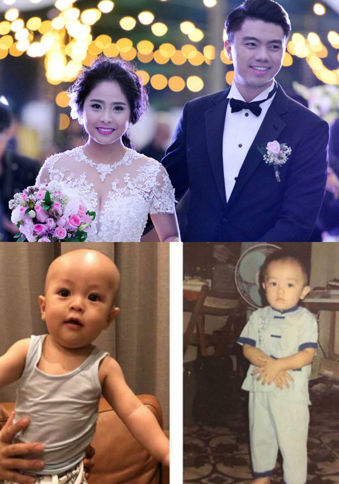 Sau khi kết hôn, Kiều Anh hạn chế hoạt động showbiz để dành thời gian vun vén tổ ấm nhỏ. Mới đây, ca nương Kiều Anh nhận được sự quan tâm lớn khi bất ngờ đăng tải bức ảnh so sánh ông xã Văn Quỳnh hồi nhỏ và con trai - bé Soup lên phần story của Instagram, chứng minh cả hai giống nhau như đúc. Hình ảnh này đã khiến khán giả không khỏi thích thú, bởi có thể nhận thấy, ông xã ca nương Kiều Anh khi còn nhỏ và bé Soup giống nhau đến 99%, từ vóc dáng đến gương mặt bụ bẫm, đáng yêu.