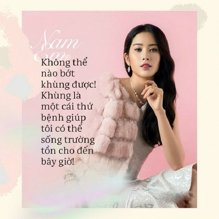 Cô cũng từng gây chú ý với phát ngôn muốn giải cứu thế giới.