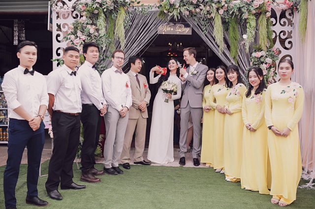 Nữ diễn viên Diệu Thúy lên xe hoa với bạn trai doanh nhân người Pháp tại Quảng Trị.