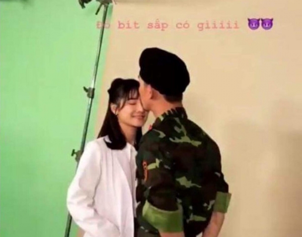 Nhã Phương từng lộ hình ảnh đóng “Hậu duệ mặt trời”.