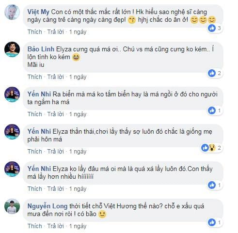 Nhiều khán giả khen cô bé có thần thái giống mẹ.