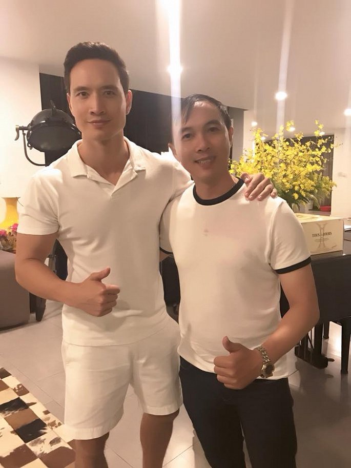 Kim Lý cũng có mặt trong buổi tiệc.