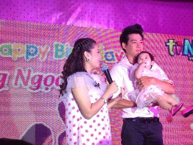 Phùng Ngọc Huy từng xuất hiện trong tiệc sinh nhật tròn 1 tuổi của bé Lavie.
