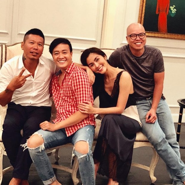 DOP Nguyễn Nam, Lương Mạnh Hải, Tăng Thanh Hà, đạo diễn Vũ Ngọc Đãng, 