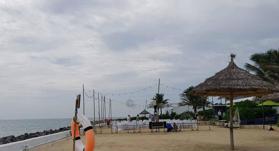 Một số hình ảnh về không gian tiệc đính hôn Trường Giang - Nhã Phương.
