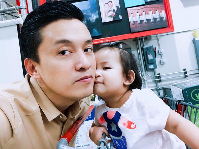 Lam Trường và con gái Yên Lam.