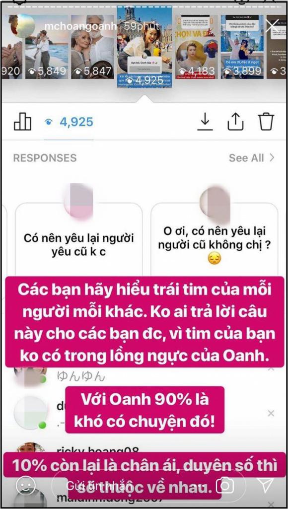 Câu trả lời vô cùng thẳng thắn của nữ MC khiến không ít người hâm mộ vô cùng thích thú.