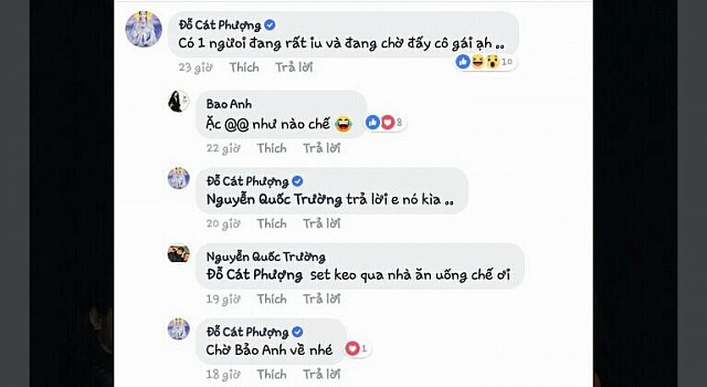 Bình luận của Cát Phượng vô tình để lộ bạn trai mới của Bảo Anh.