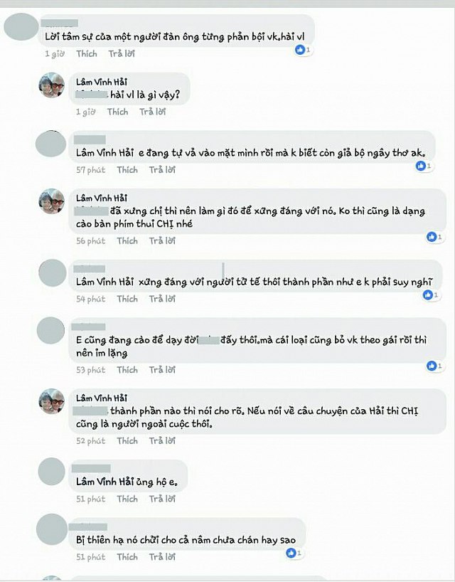 Lâm Vinh Hải cũng không ngần ngại, cãi tay đôi với antifan.
