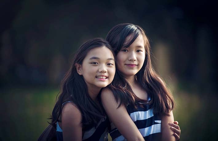 Hai cô con gái cưng của Mỹ Lệ.