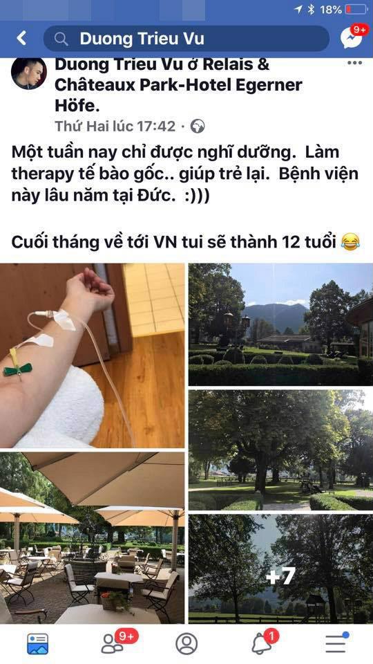 Dương Triệu Vũ cũng tiêm tế bào gốc vào Sh88bet đăng ký miễn phí như Đàm Vĩnh Hưng. Nam ca sĩ còn hài hước chia sẻ: 