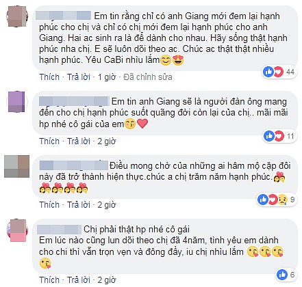 Cư dân mạng chúc phúc cho vợ chồng 
