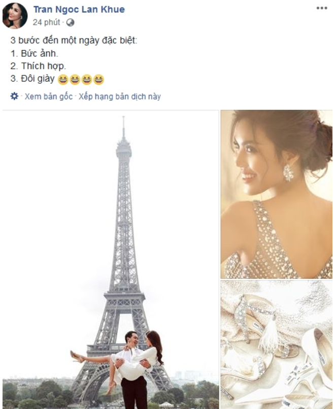 Lan Khuê háo hức trước giờ G.