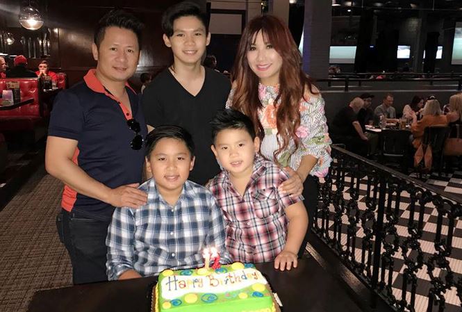 Bằng Kiều và vợ cũ hội ngộ trong tiệc sinh nhật con trai Collin.