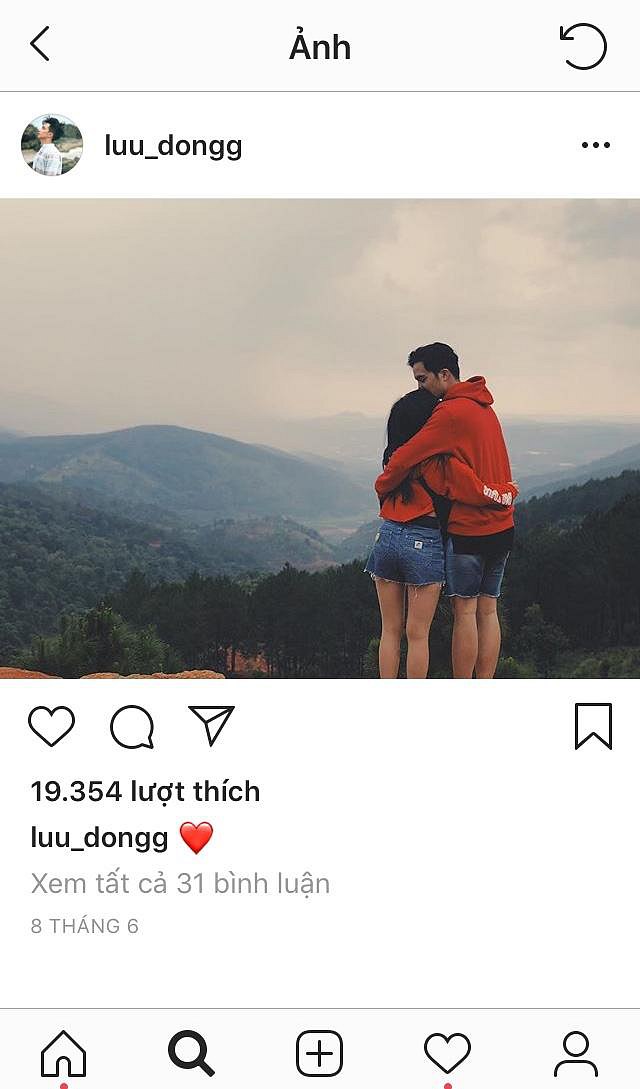 Hình ảnh cuối cùng của Hạo Đông chia sẻ bên bạn gái là từ tháng 6.