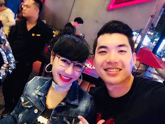 Trương Nam Thành và vợ doanh nhân Thu Huyền.