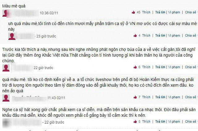 Một số ý kiến cho rằng Tuấn Hưng khóc lóc chỉ là một màn 