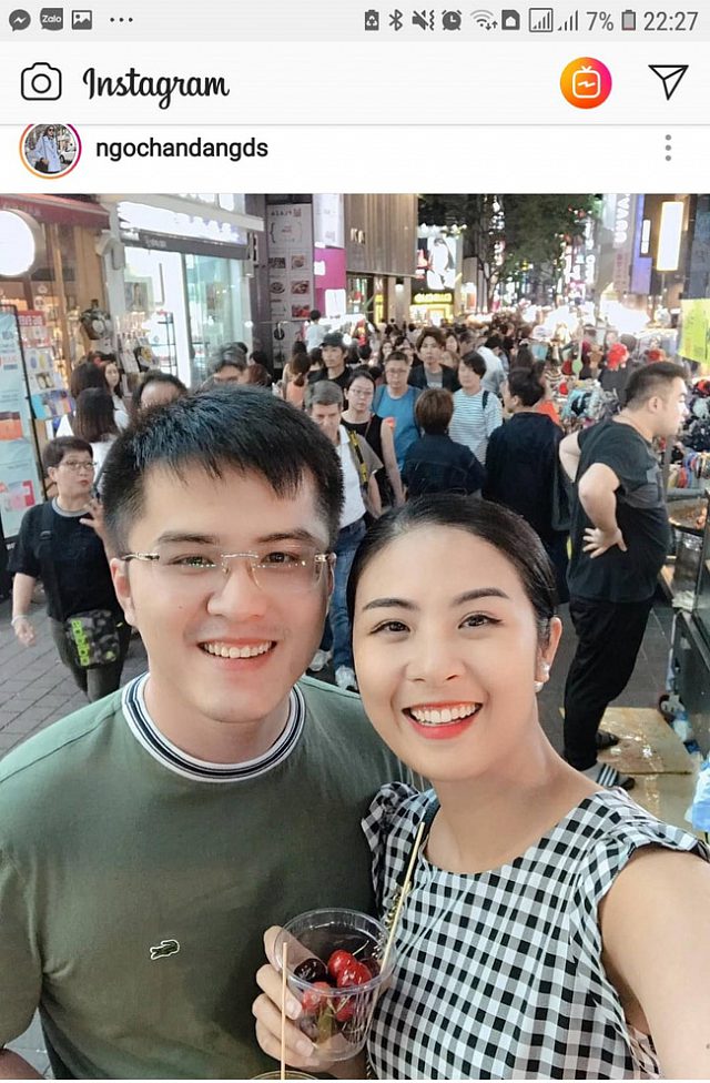 Hoa hậu Ngọc Hân bất ngờ chia sẻ hình ảnh người bạn trai lâu năm.