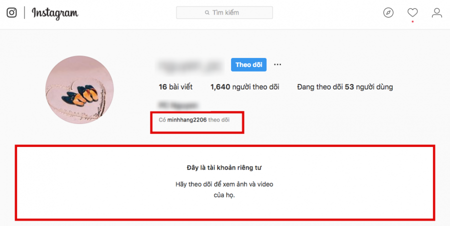 Tài khoản Instagram của người được cho là bạn trai Minh Hằng đã chuyển sang chế độ riêng tư.