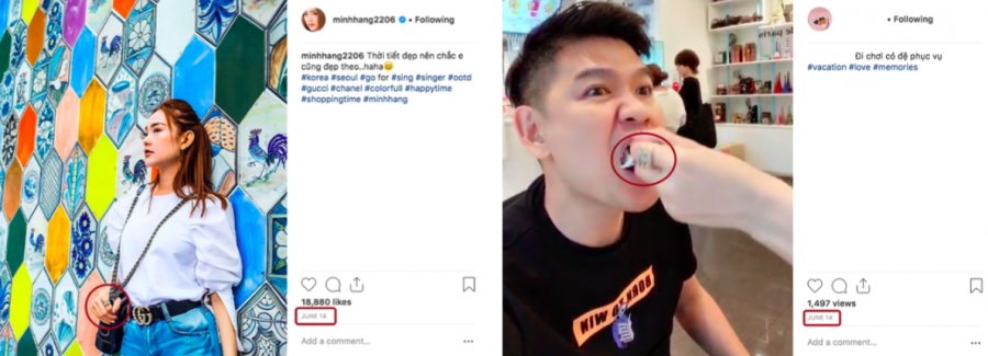 Chiếc nhẫn Minh Hằng đeo giống với hình ảnh xuất hiện trên trang cá nhân của người bạn trai bí ẩn.