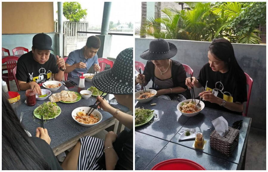 Trường Giang - Nhã Phương diện đồ đôi về quê nhà Quảng Nam.
